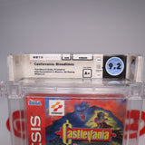 CASTLEVANIA BLOODLINES - WATA GRADED 9.2 A+! NEW & Factory Sealed! (Sega Genesis)