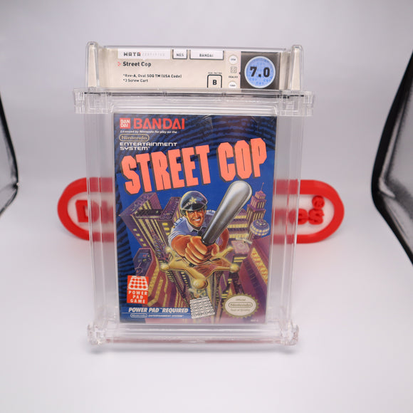 STREET COP - WATA GRADED 7.0 B! NEW & Factory Sealed with Authentic H-Seam! (NES Nintendo)