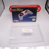 NES MAX CONTROLLER - NEW & Factory Sealed with Authentic H-Seam! (NES Nintendo) + Custom Case