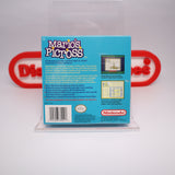 MARIO'S PICROSS - NEW & Factory Sealed with Authentic H-Seam! (Game Boy Original GB)
