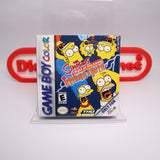 SIMPSONS: NIGHT OF THE LIVING TREEHOUSE OF HORROR - NEW & Factory Sealed with Authentic H-Seam! (Game Boy Color GBC)