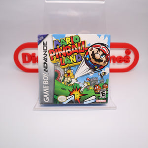 MARIO PINBALL LAND - NEW & Factory Sealed with Authentic H-Seam! (Game Boy Advance GBA)