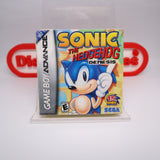 SONIC THE HEDGEHOG - Sega Genesis Classic Version for GBA - NEW & Factory Sealed with Authentic H-Seam! (Game Boy Advance)