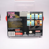 TETRIS 2 II - NEW & Factory Sealed with H-Seam! Looks CASE FRESH! (SNES Super Nintendo)