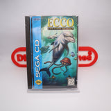 ECCO THE DOLPHIN: THE TIDES OF TIME - NEW & Factory Sealed with V-Overlap Seam! (Sega CD)