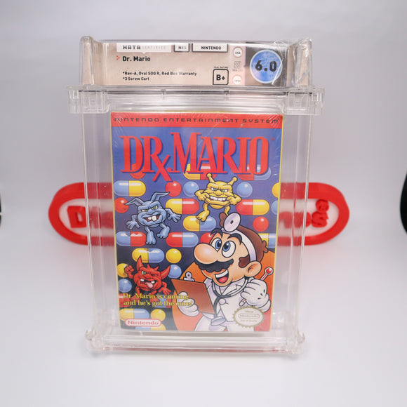 DR. MARIO - WATA GRADED 6.0 B+! NEW & Factory Sealed with Authentic H-Seam! (NES Nintendo)