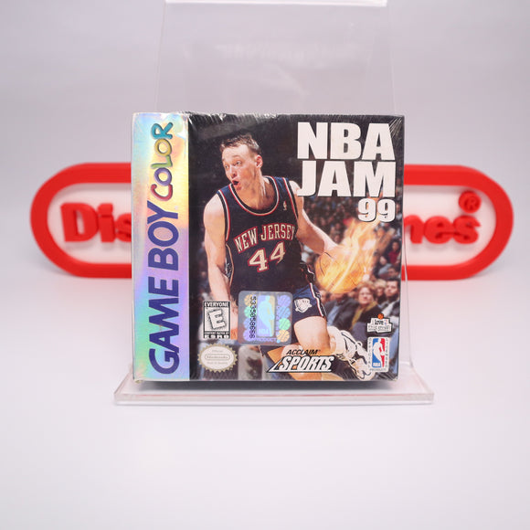 NBA JAM 99 1999 - NEW & Factory Sealed with Authentic H-Seam! (Game Boy Color GBC)