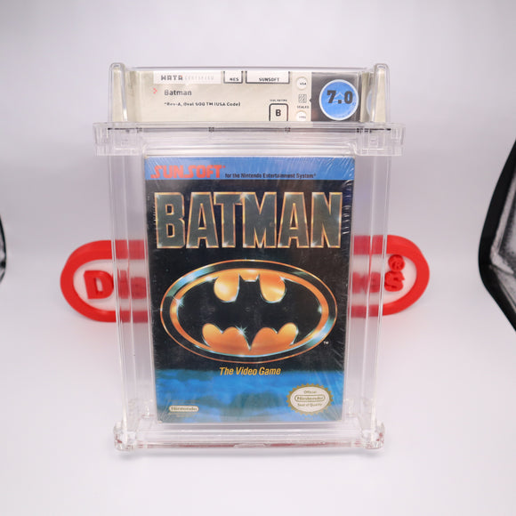 BATMAN: THE VIDEO GAME - WATA GRADED 7.0 B! NEW & Factory Sealed with Authentic H-Seam! (NES Nintendo)