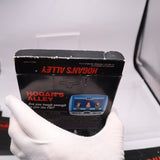 HOGAN'S ALLEY - BLACK BOX GAME - UNPUNCHED HANGTAB, 5 Screw, No Rev-A, 1 Code, Round SOQ! Complete In Box - CIB! (NES Nintendo)