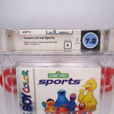 SESAME STREET SPORTS - WATA GRADED 7.0 A! POP 1! NEW & Factory Sealed with Authentic H-Seam! (Nintendo Game Boy Color GBC)