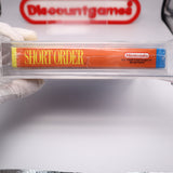 SHORT ORDER / EGGSPLODE! - WATA GRADED 8.0 A! NEW & Factory Sealed with Authentic H-Seam! (NES Nintendo)