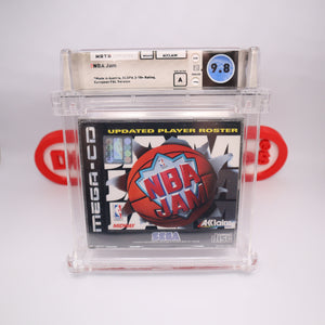 NBA JAM - NEW & Factory Sealed - WATA Graded 9.8 A with Authentic H-Overlap Seam! (Sega CD / Mega CD)