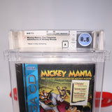 MICKEY MANIA: THE TIMELESS ADVENTURES OF MICKEY MOUSE - WATA Graded 8.5 A! NEW & Factory Sealed (Sega CD)