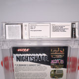 NIGHTSHADE / NIGHT SHADE - WATA GRADED 8.5 A! NEW & Factory Sealed with Authentic H-Seam! (NES Nintendo)