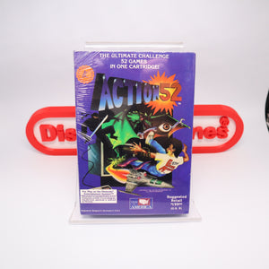 ACTION 52 - NEW & Factory Sealed with Authentic H-Seam! (NES Nintendo) Includes Cheetahmen