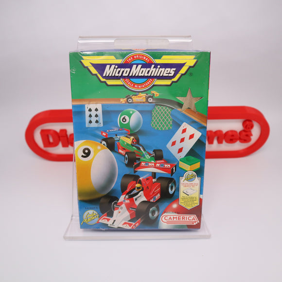 MICRO MACHINES / MICROMACHINES - GOLD CART - NEW & Factory Sealed with Authentic H-Seam! (NES Nintendo)