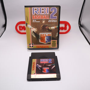 R.B.I. BASEBALL 2 / RBI II - In Custom BitBox Display Box! (NES Nintendo)