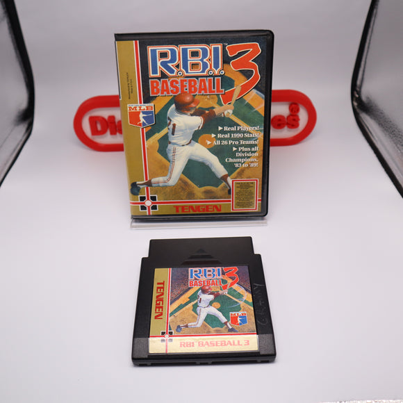 R.B.I. BASEBALL 3 / RBI III - In Custom BitBox Display Box! (NES Nintendo)