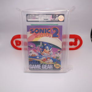 SONIC THE HEDGEHOG 2 - VGA GRADED 80+ UNCIRCULATED! No Majesco! NEW & Factory Sealed! (Sega Game Gear)