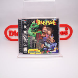RAMPAGE: WORLD TOUR - NEW & Factory Sealed! (PlayStation 1 PS1)