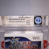 SUPER SMASH BROS. BRAWL - WATA Graded 9.6 A+! NEW & Factory Sealed! (Nintendo Wii)