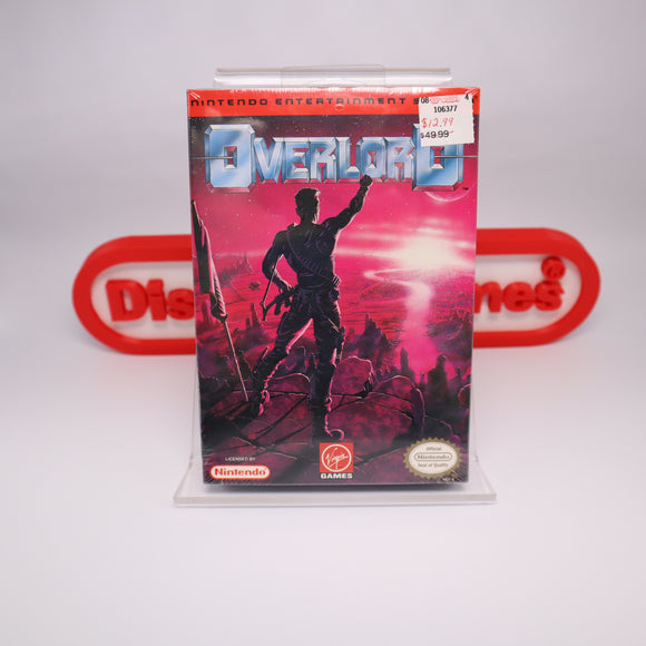 OVERLORD / OVER LORD - NEW & Factory Sealed with Authentic V-Overlap Seam! (NES Nintendo)