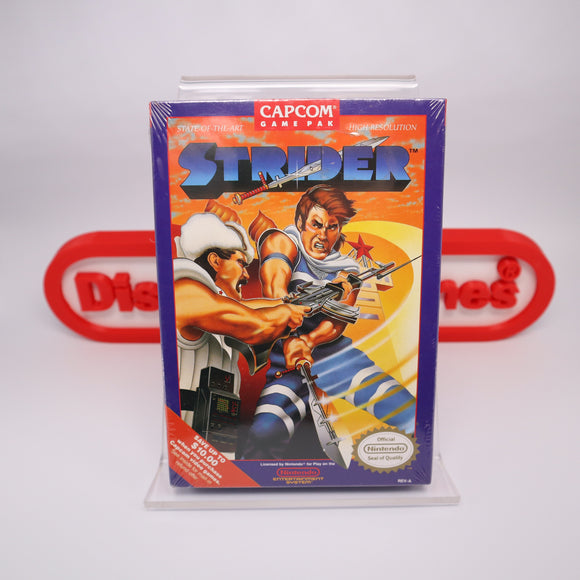 STRIDER - NEW & Factory Sealed with Authentic H-Seam! (NES Nintendo)