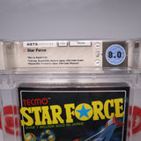 STAR FORCE - WATA GRADED 8.0 CIB! 9.2 Manual! (NES Nintendo) Early Black Circle SOQ