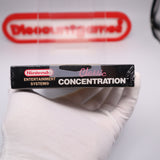 CLASSIC CONCENTRATION - NEW & Factory Sealed with Authentic H-Seam! (NES Nintendo)