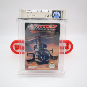 AIRWOLF / AIR WOLF - WATA GRADED 8.5 B! NEW & Factory Sealed with Authentic H-Seam! (NES Nintendo)