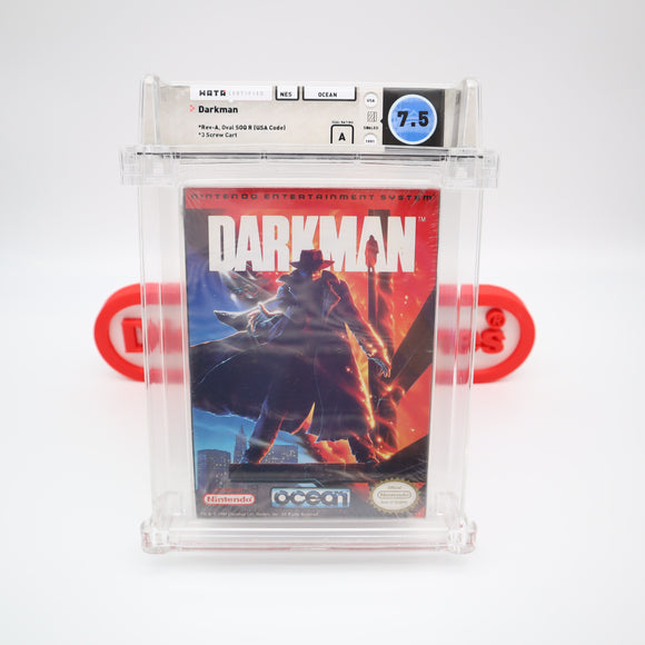 DARKMAN / DARK MAN - WATA GRADED 7.5 A! NEW & Factory Sealed with Authentic H-Seam! (NES Nintendo)