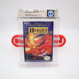 ADVANCED DUNGEONS & DRAGONS AD&D: HEROES OF THE LANCE - WATA GRADED 8.5 CIB! 9.4 Cart! (NES Nintendo)