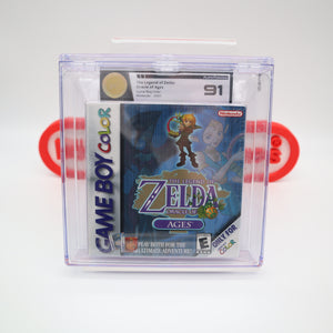 LEGEND OF ZELDA: ORACLE OF AGES - P1 GRADED 91 GOLD - NEW & Factory Sealed! (GBC Game Boy Color) Like VGA