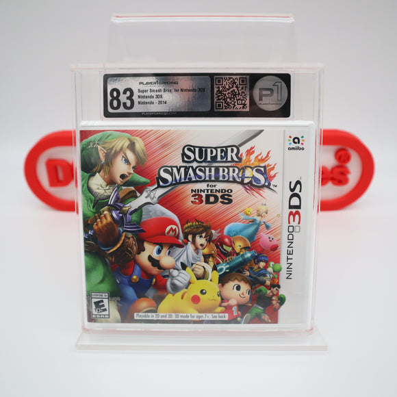 SUPER SMASH BROS. - P1 GRADED 83 - NEW & Factory Sealed! (Nintendo 3DS) Like VGA