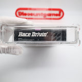 RACE DRIVIN' - WATA GRADED 8.5 B+! NEW & Factory Sealed with Authentic V-Seam! (SNES Super Nintendo)