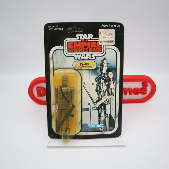 Star Wars 1981 Vintage Figure IG-88 BOUNTY HUNTER - NEW & SEALED / MOC! 45 BACK! UNPUNCHED!