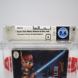 SUPER STAR WARS: RETURN OF THE JEDI - WATA GRADED 9.4 A! NEW & Factory Sealed with Authentic H-Seam! (SNES Super Nintendo)