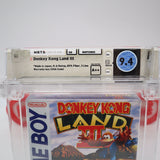 DONKEY KONG LAND III 3 - WATA GRADED 9.4 A++! NEW & Factory Sealed with Authentic H-Seam! (Nintendo Game Boy GB) 2