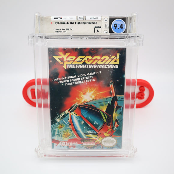 CYBERNOID: THE FIGHTING MACHINE - WATA GRADED 9.4 A! NEW & Factory Sealed with Authentic H-Seam! (NES Nintendo)