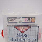 MAZE HUNTER 3-D 3D - VGA GRADED 90 GOLD MINT - NEW & Factory Sealed! (SMS Sega Master System)