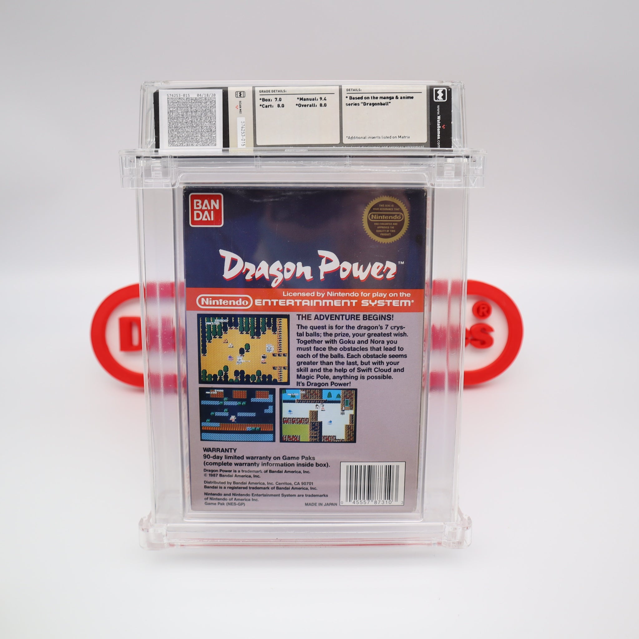 Dragon Power Nintendo NES complete sold CIB